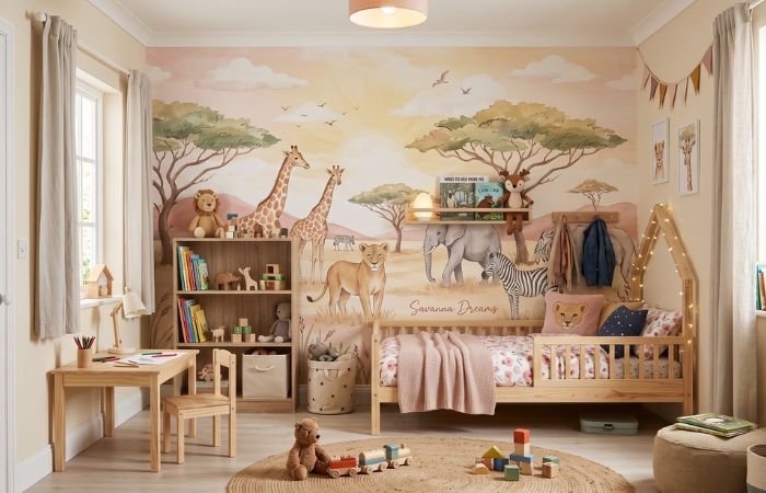 Papel pintado infantil lavable en Rivas